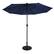 Front. Sun Ray - 9' Round Solar Lighted Umbrella - Navy Blue.