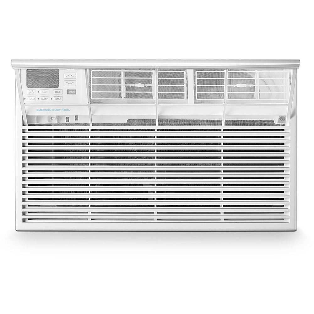 Angle View: Emerson Quiet Kool - Energy Star 10,000 BTU 115V Through-the-Wall Air Conditioner with Remote Control - White