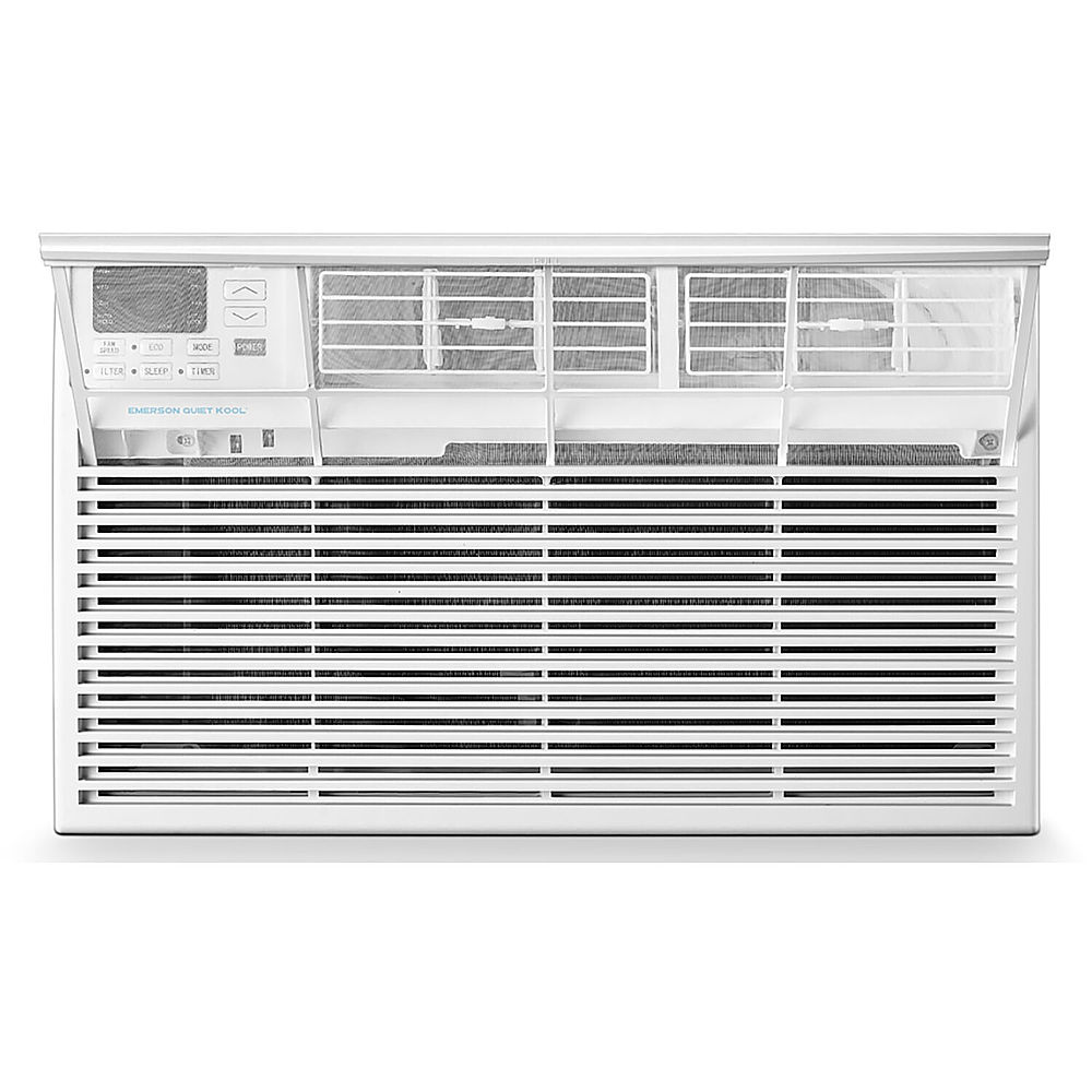 Left View: Whirlpool - 450 Sq. Ft 10,000 BTU In Wall Air Conditioner - White