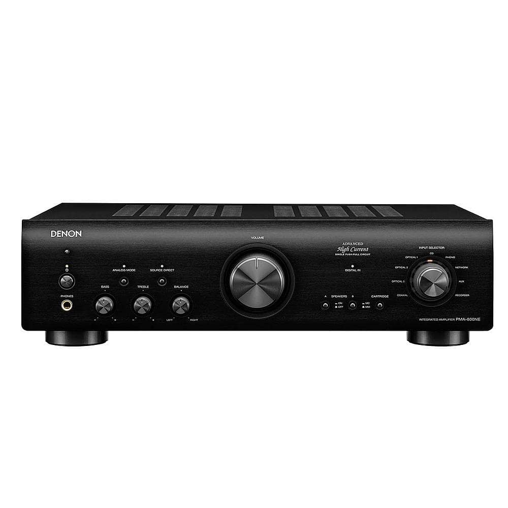 Denon Electronics - Denon PMA-1600NE Integrated Amplifier, Up to 140W x 2 Channels, Built-In DAC Phono Pre-Amp, Advanced High Current Power - Black