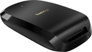 SanDisk - Extreme PRO USB 3.1 CFexpress Memory Card Reader - Black - Front_Zoom