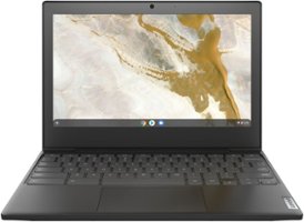 Lenovo Chromebook 3 11" Laptop - Intel Celeron N4020 - 4GB Memory - 32GB eMMC - Onyx Black - Front_Zoom