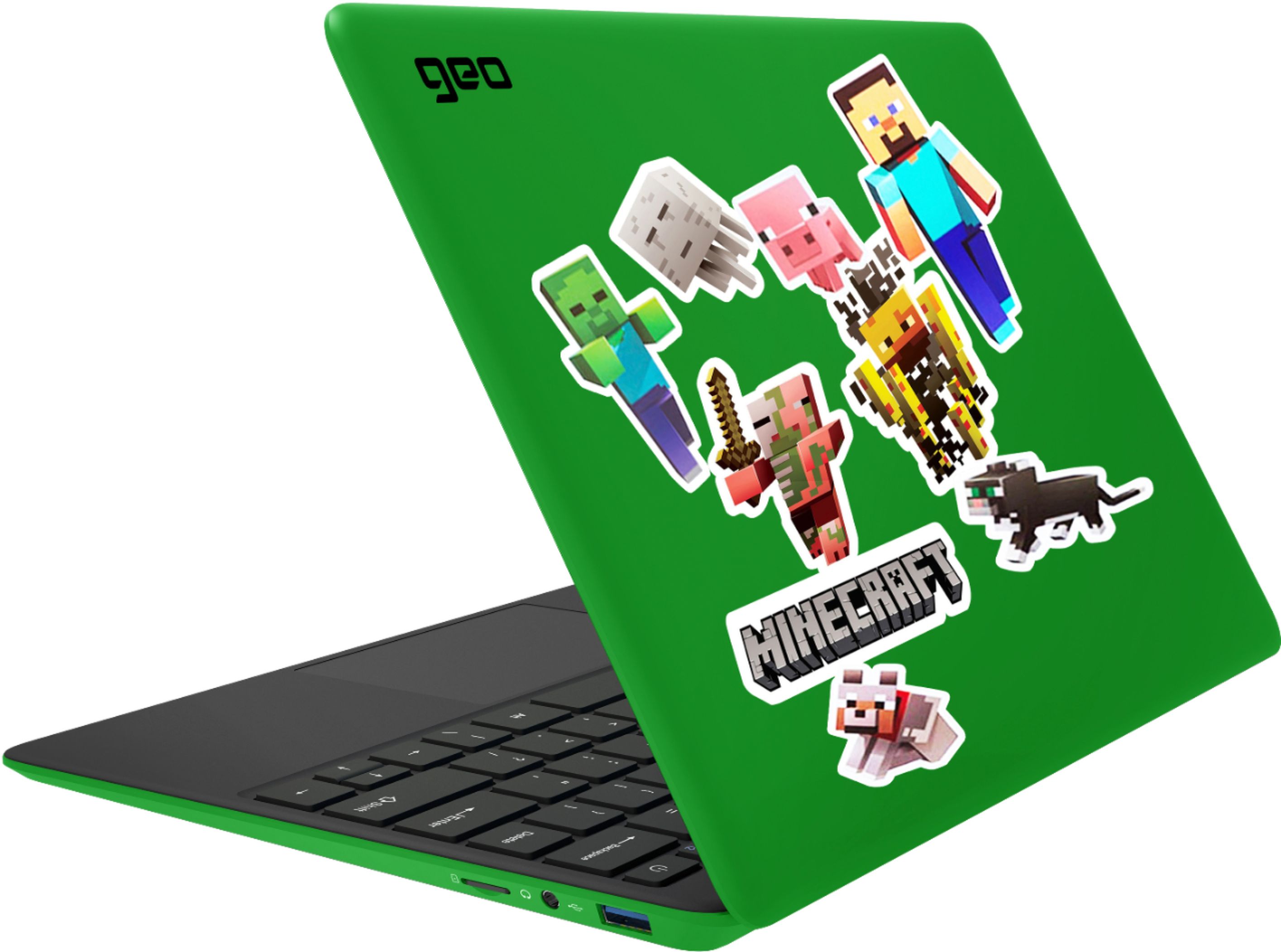 dat is alles straffen Spotlijster Best Buy: Geo GeoBook 120 Minecraft Edition 12.5-inch HD Laptop Intel  Celeron Quad Core Processor 4GB Memory 64GB eMMC Minecraft Green GE166