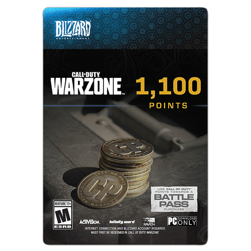 Activision - Call of Duty: Warzone 1100 COD Points $9.99 [Digital]