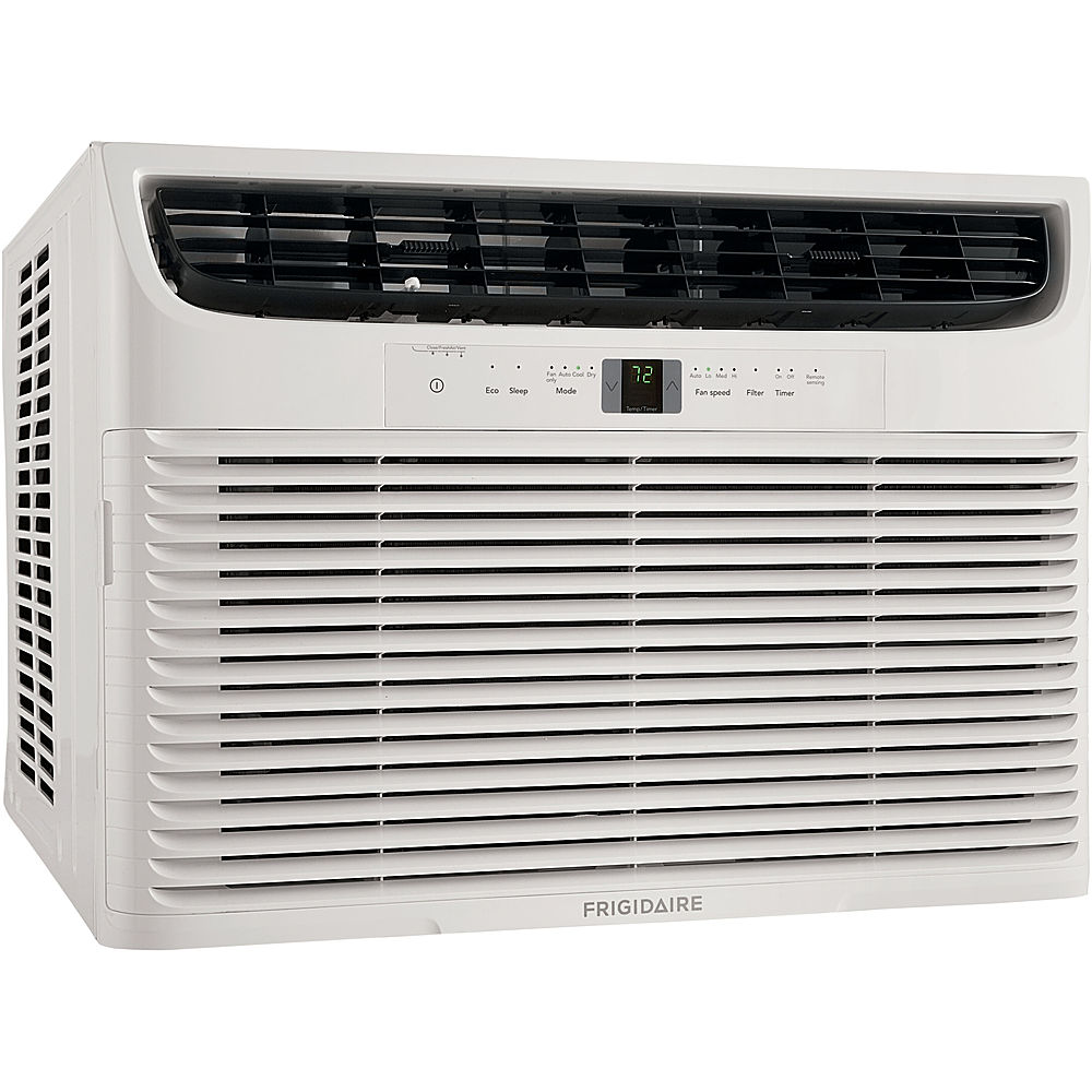Angle View: Frigidaire - 1,900 Sq. Ft. 28,000 BTU Window-Mounted Air Conditioner with Remote Control - White