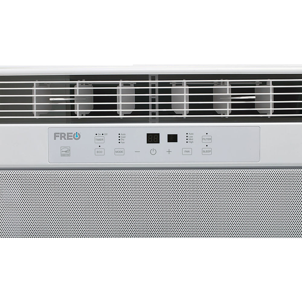 Angle View: Freo - 6,000 BTU Ultra Quiet Window Air Conditioner - White