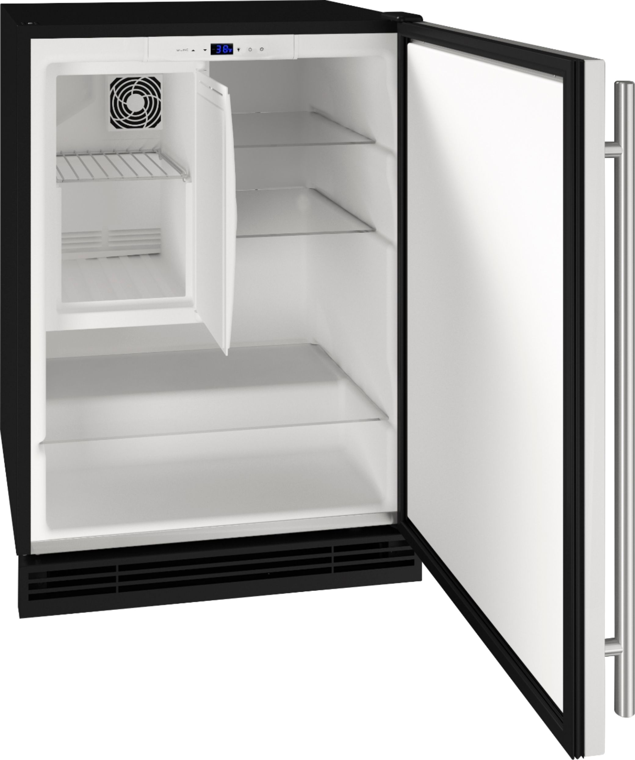U-Line 1 Class 4.2 Cu. Ft. Undercounter Refrigerator with 1.5 cu. ft.  Freezer Stainless Steel UHRF124-SS01A - Best Buy