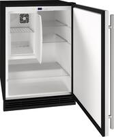 U-Line - 1 Class 4.2 Cu. Ft. Undercounter Refrigerator with 1.5 cu. ft. Freezer - Stainless Steel - Angle_Zoom