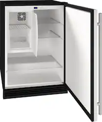 U-Line - 1 Class 4.2 Cu. Ft. Undercounter Refrigerator with 1.5 cu. ft. Freezer - Stainless Steel - Angle_Zoom