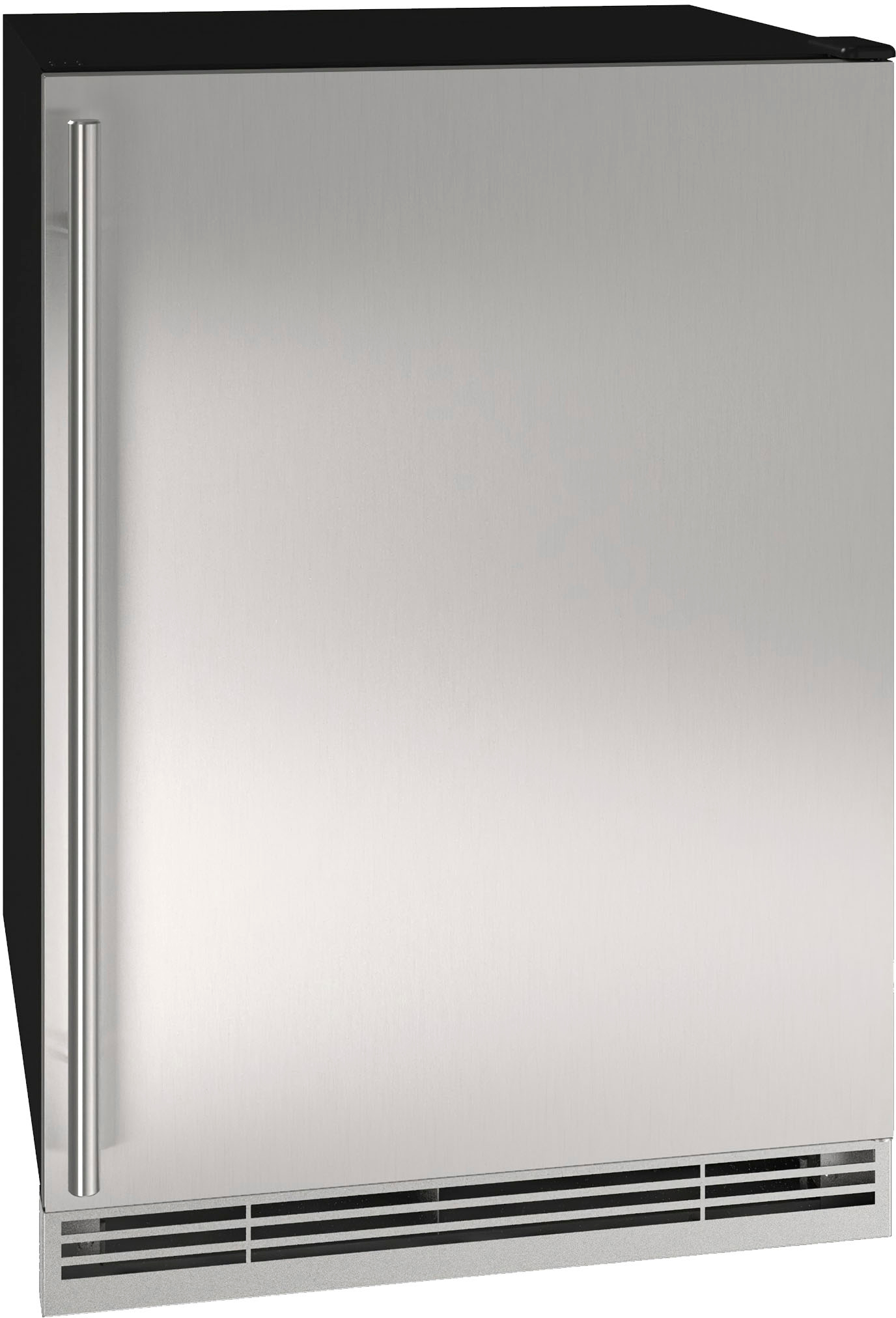 Angle View: U-Line - 1 Class 4.2 Cu. Ft. Undercounter Refrigerator with Ice Maker - Stainless steel