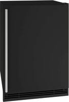 U-Line - 1 Class 4.2 Cu. Ft. Undercounter Refrigerator with Ice Maker - Black - Angle_Zoom