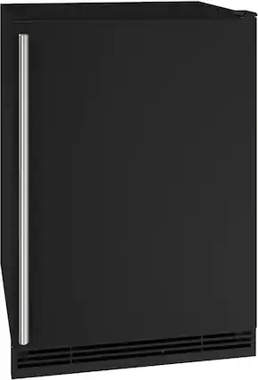 Angle. U-Line - 1 Class 4.2 Cu. Ft. Undercounter Refrigerator with Ice Maker - Black.