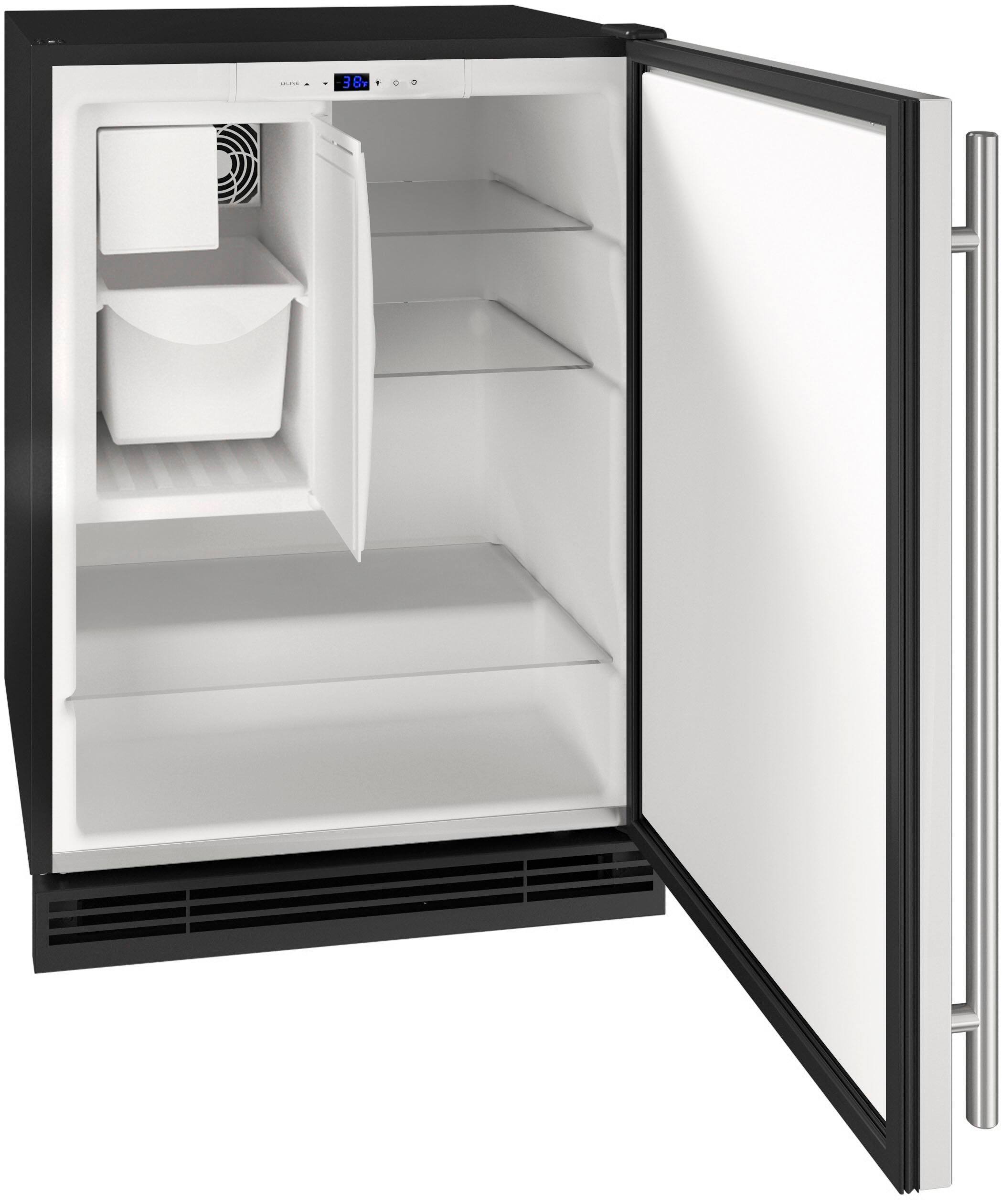 Alt View 11. U-Line - 1 Class 4.2 Cu. Ft. Undercounter Refrigerator with Ice Maker - Black.
