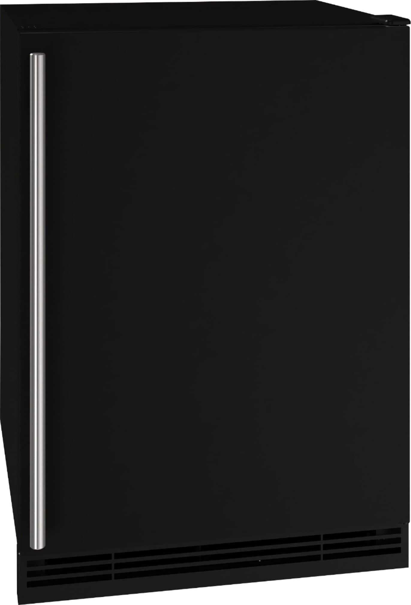 U-Line - 1 Class 4.2 Cu. Ft. Undercounter Refrigerator with 1.5 cu. ft. Freezer - Black - Angle_Zoom