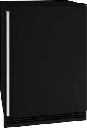 Angle. U-Line - 1 Class 4.2 Cu. Ft. Undercounter Refrigerator with 1.5 cu. ft. Freezer - Black.