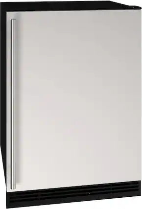 Angle. U-Line - 1 Class 4.2 Cu. Ft. Undercounter Refrigerator with Ice Maker - White.
