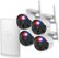 Alt View Zoom 11. Swann - Professional 8-Channel, 4-Camera 4K WiFi 1TB NVR Security Surveillance System w/ Human, Vehicle & Sound Detection - White.