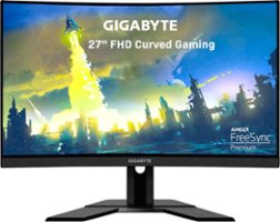 GIGABYTE - G27FC A 27" LED Curved FHD FreeSync Premium Gaming Monitor (HDMI, DisplayPort, USB) - Black - Front_Zoom