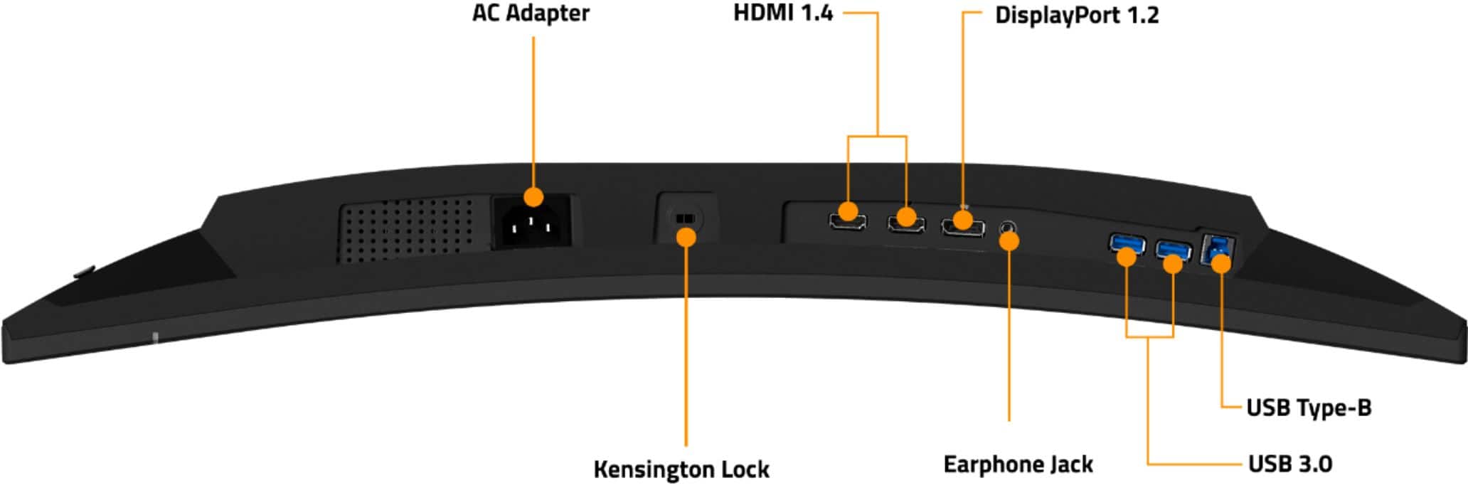 Alt View 13. GIGABYTE - G27FC A 27" LED Curved FHD FreeSync Premium Gaming Monitor (HDMI, DisplayPort, USB) - Black.