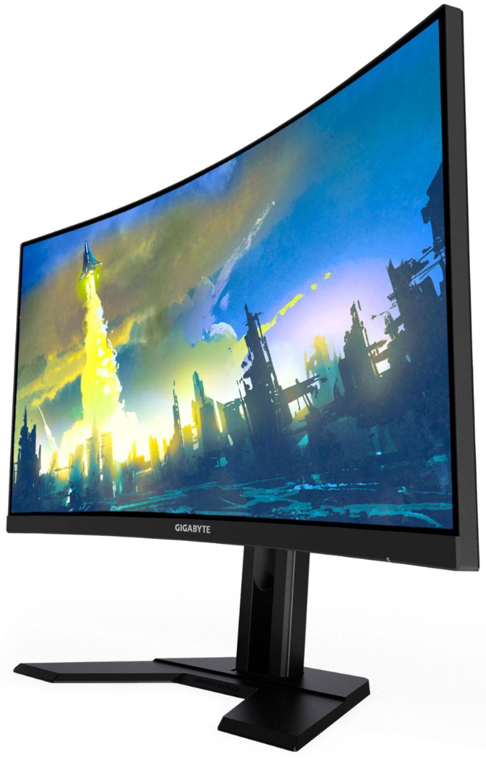 Alt View 15. GIGABYTE - G27FC A 27" LED Curved FHD FreeSync Premium Gaming Monitor (HDMI, DisplayPort, USB) - Black.