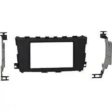 Front. Metra - Dash Kit for Select 2016-2018 Nissan Altima DIN - Black.