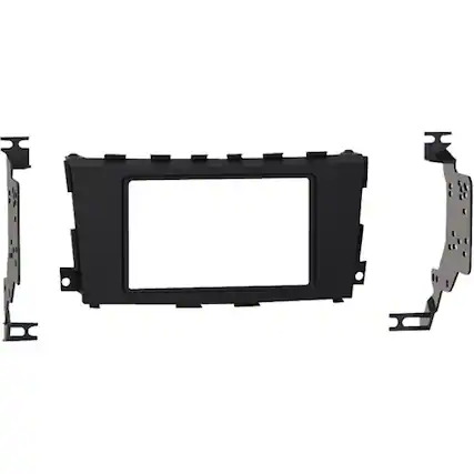 Front. Metra - Dash Kit for Select 2016-2018 Nissan Altima DIN - Black.