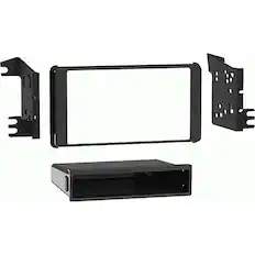 Angle. Metra - Dash Kit for Select 2017-2023 Mitsubishi Mirage DIN - Black.