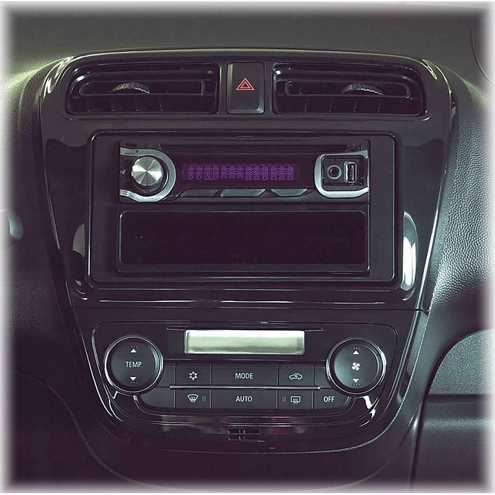 Alt View 11. Metra - Dash Kit for Select 2017-2023 Mitsubishi Mirage DIN - Black.