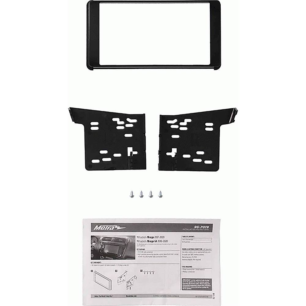 Alt View 17. Metra - Dash Kit for Select 2017-2023 Mitsubishi Mirage DDIN - Black.