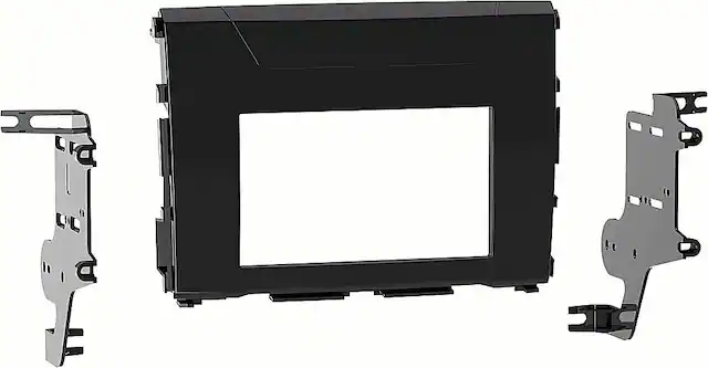 Angle. Metra - Dash Kit for Select 2020-2023 Nissan Titan DDIN - High Gloss Black.