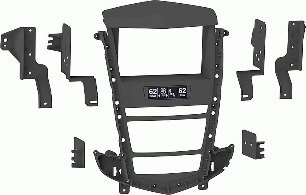 Alt View 13. Metra - Dash Kit for Select 2010-2012 Cadillac SRX Vehicles - Black With Silver.