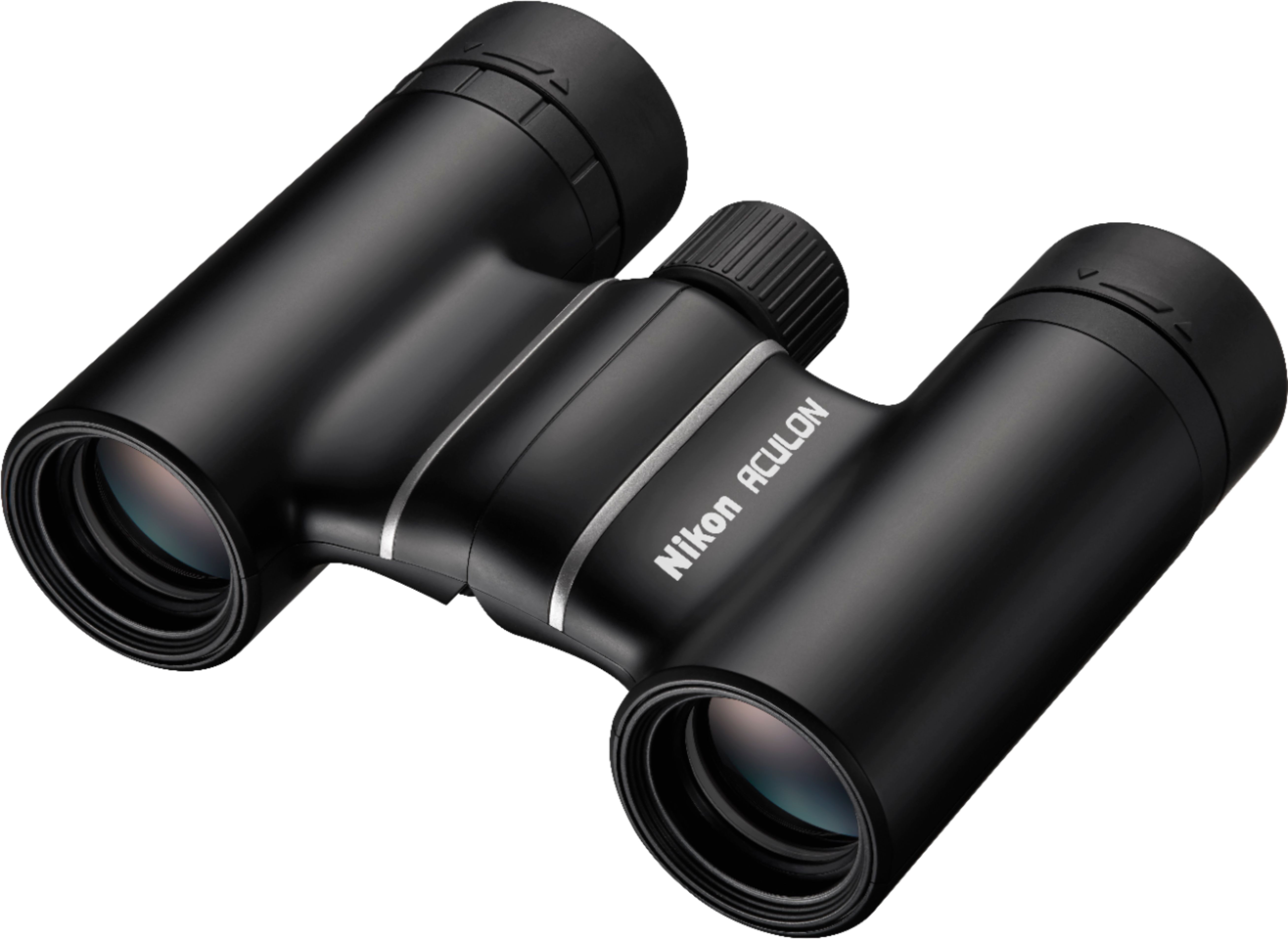 Angle View: Nikon - Aculon T02 10 x 21 Compact Binoculars - Black