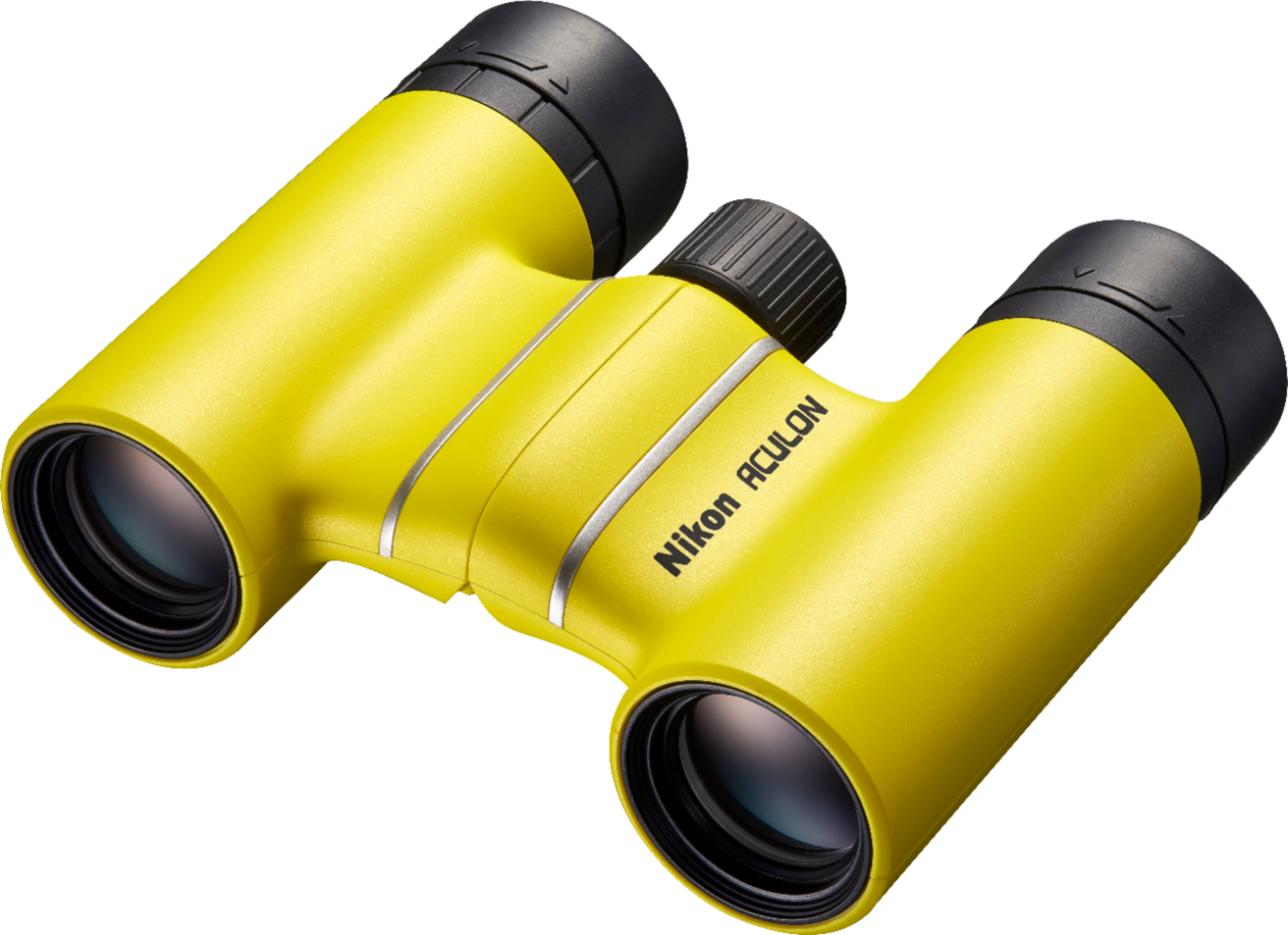 Angle View: Nikon - Aculon T02 8 x 21 Compact Binoculars - Yellow