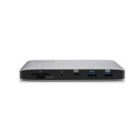 Kensington - SD2500T Thunderbolt 3 and USB-C Dual 4K Hybrid Nano Dock with 60W PD - Win/Mac - Docking Station - Silver - Front_Zoom