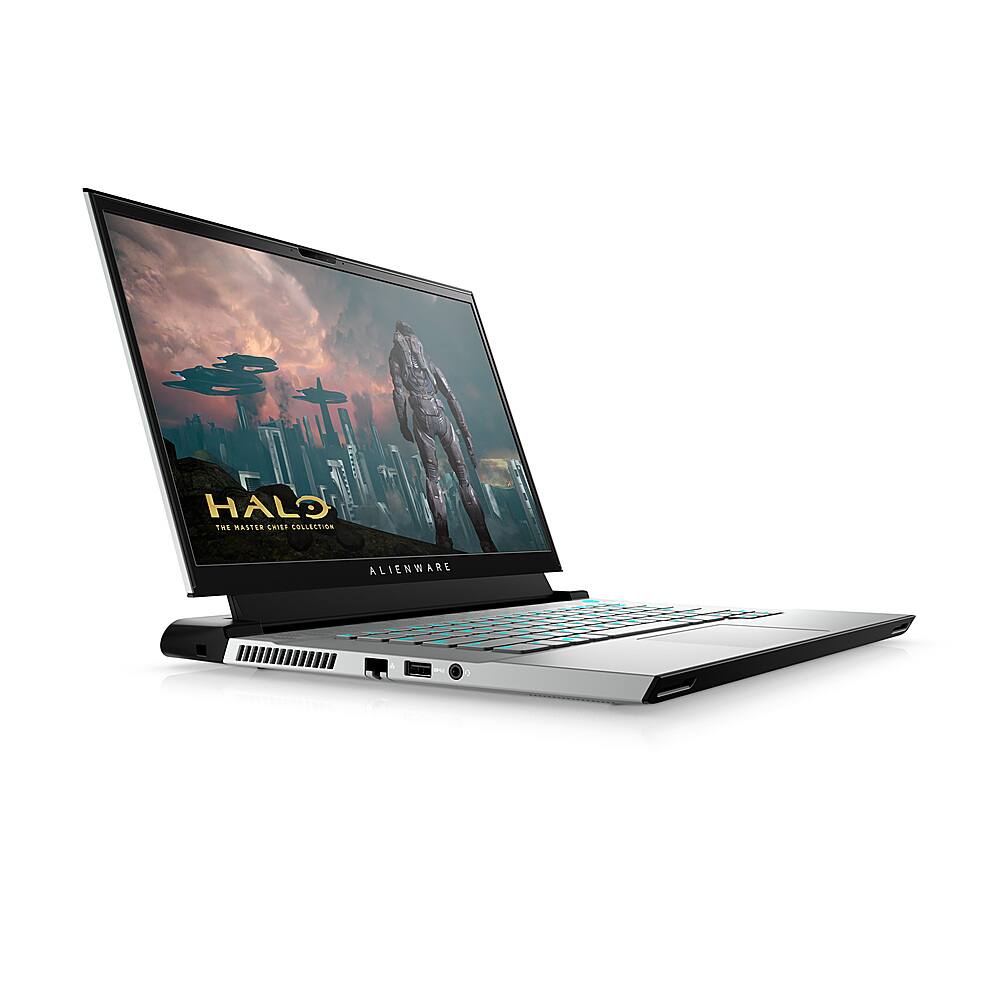 Left View: Alienware - m15 R4 - 15.6" FHD Gaming Laptop  - Intel Core i7 10870H - 16GB Memory - NVIDIA GeForce RTX 3070 - 1TB Solid State Drive - Lunar Light