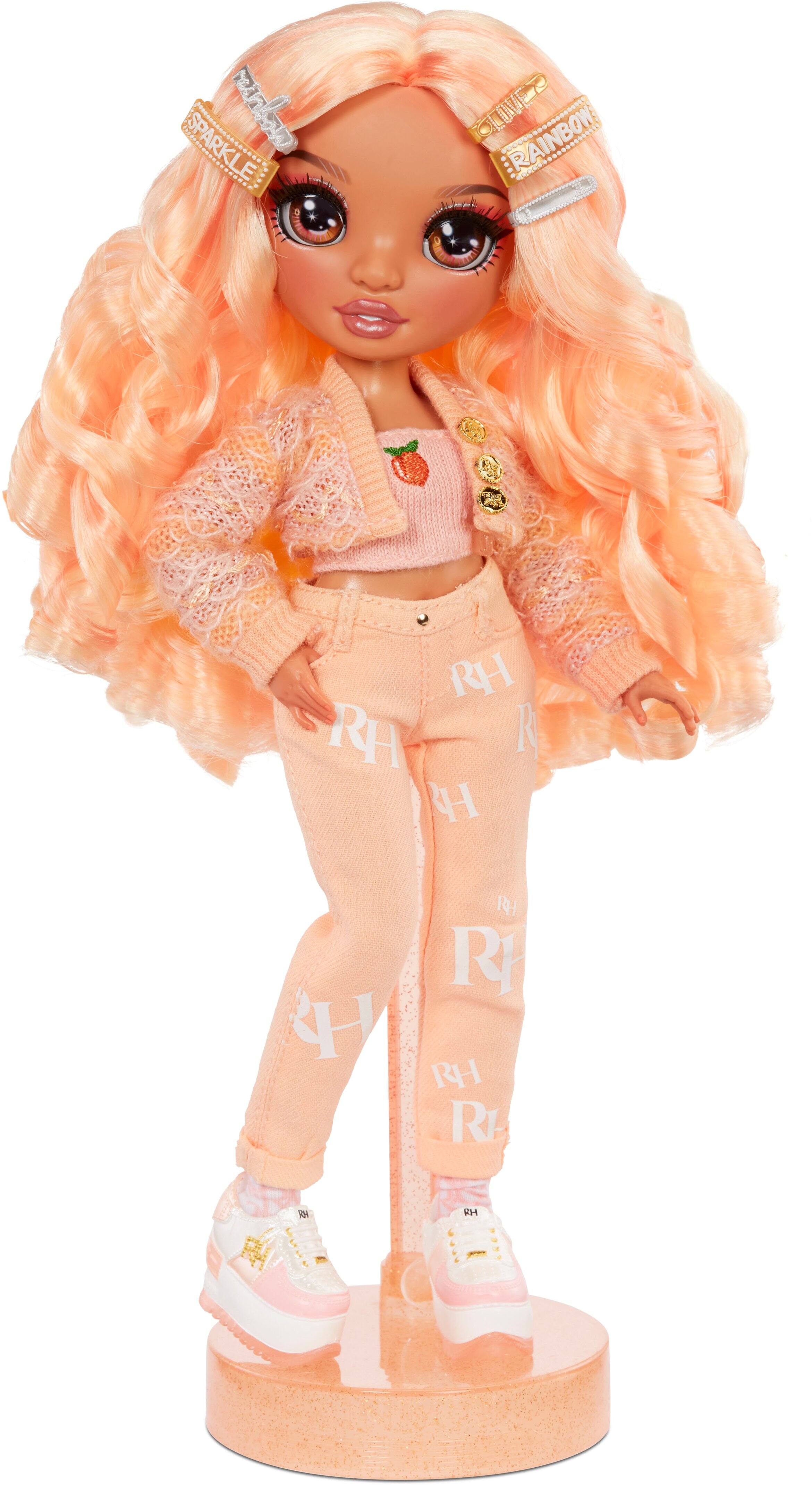 Angle. Rainbow High - Rainbow High Fashion Doll- Georgia Bloom (Peach).