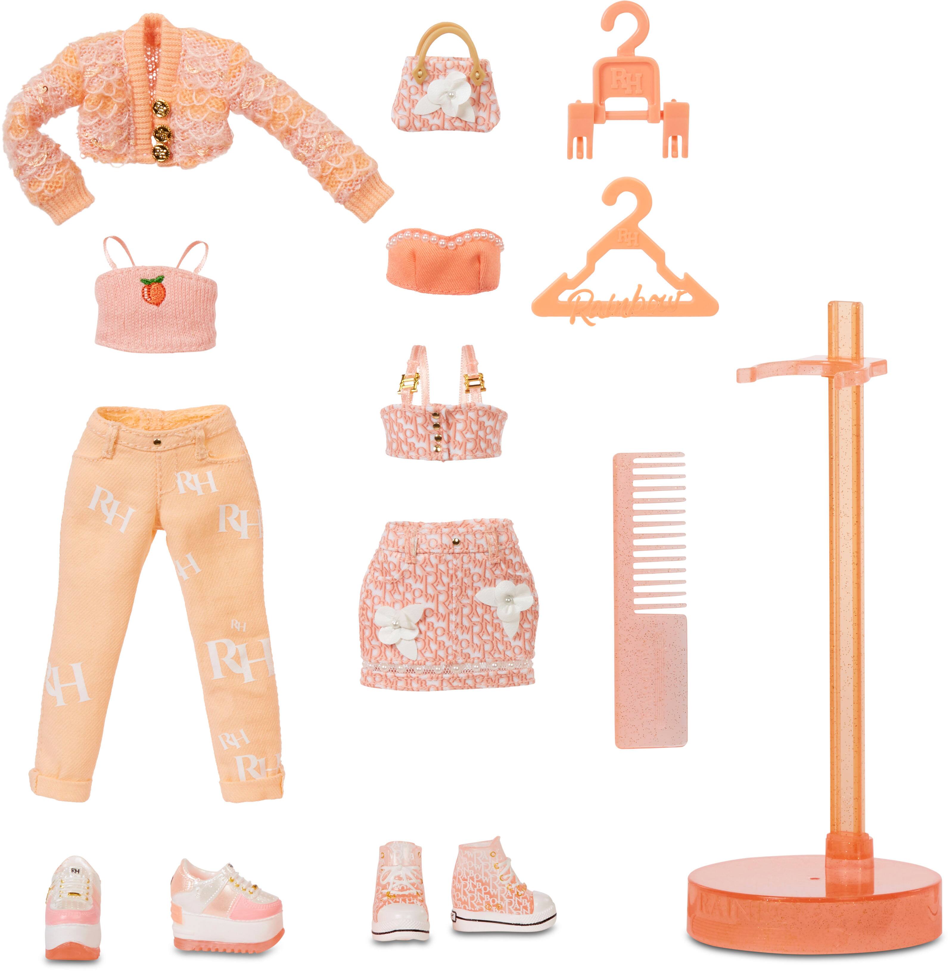 Left. Rainbow High - Rainbow High Fashion Doll- Georgia Bloom (Peach).