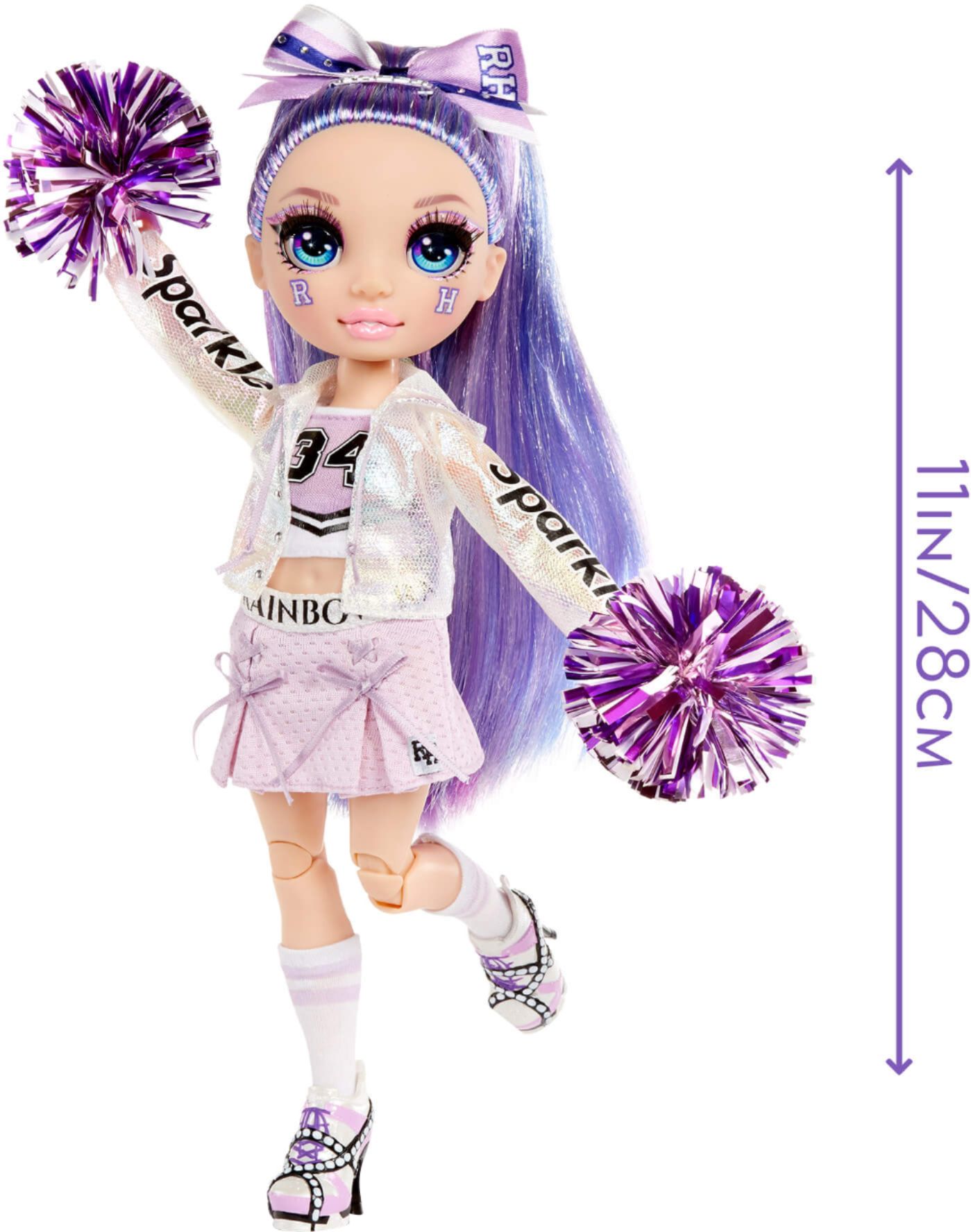 Rainbow High Violet Willow Cheer Doll 572084EUC NEU/OVP. 