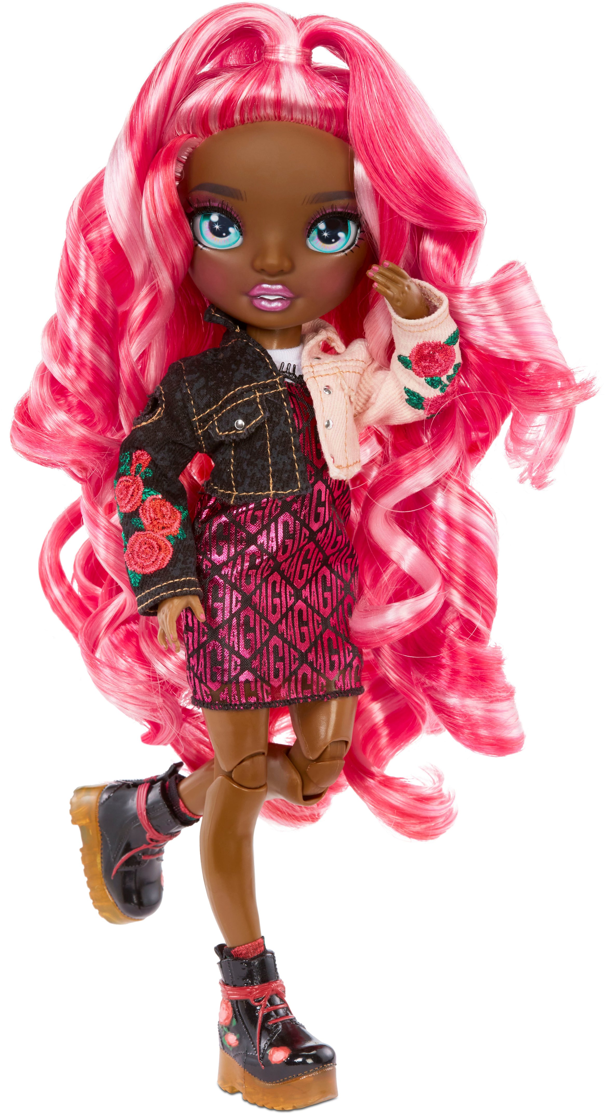 Angle View: Rainbow High Fashion Doll- Daria Roselyn (Rose)