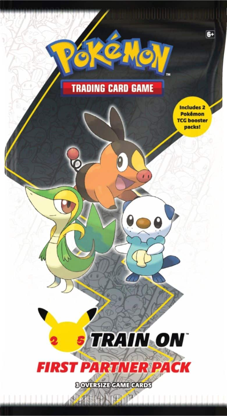  Snivy Tepig Oshawott - Pokemon 25th Anniversary