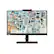 Front. Lenovo - ThinkVision T22v-20 21.5" VoIP LED Monitor (HDMI, DP, VGA) - Black.