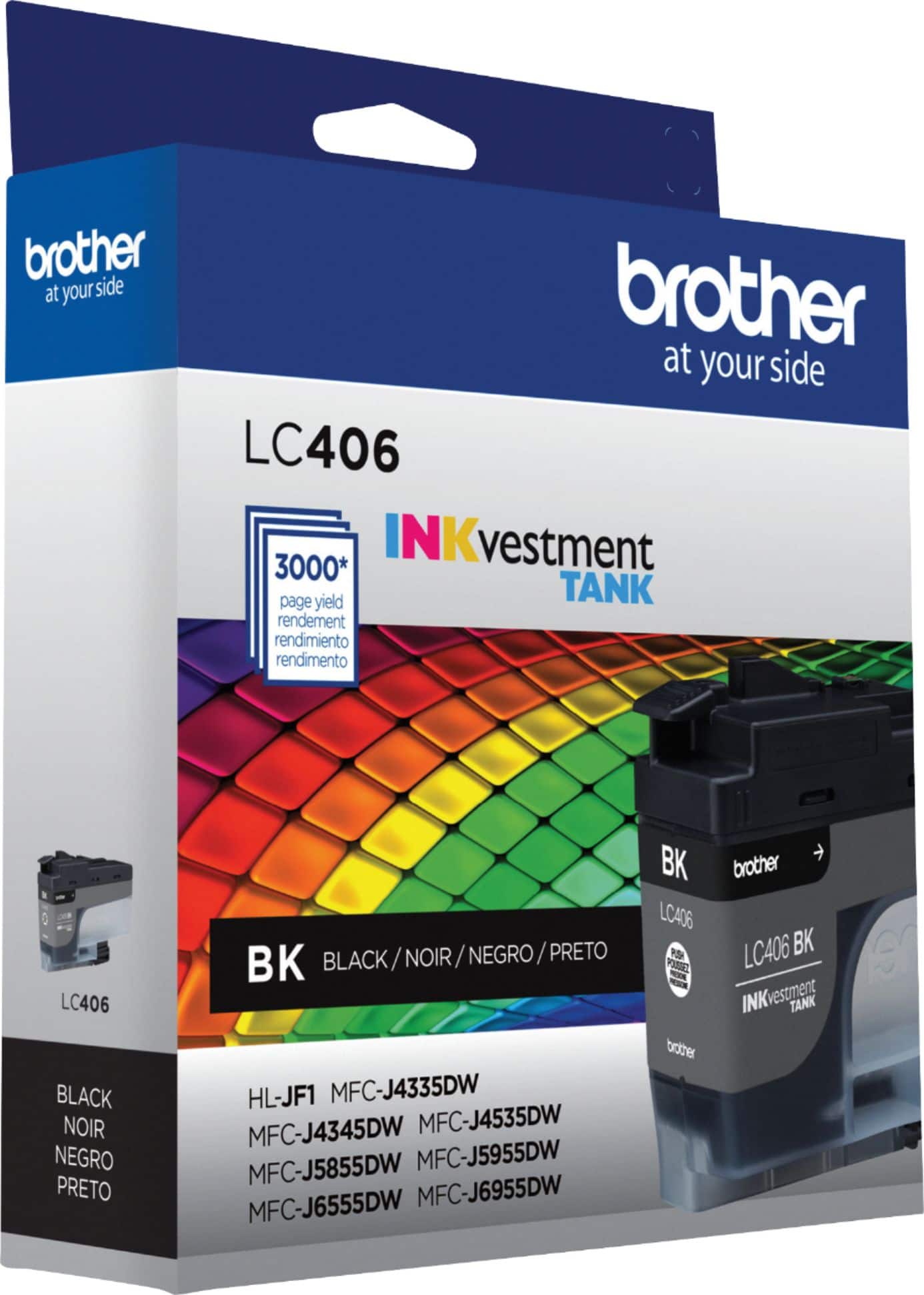 Alt View 16. Brother - LC406BK INKvestment Tank Ink Cartridge - Black.