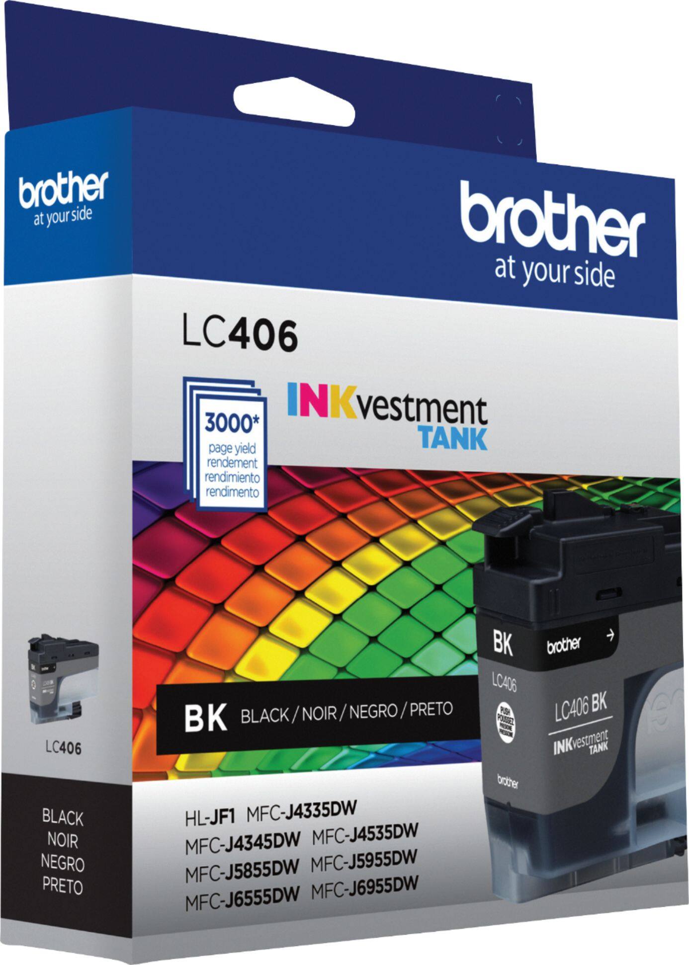 Alt View 16. Brother - LC406BK INKvestment Tank Ink Cartridge - Black.