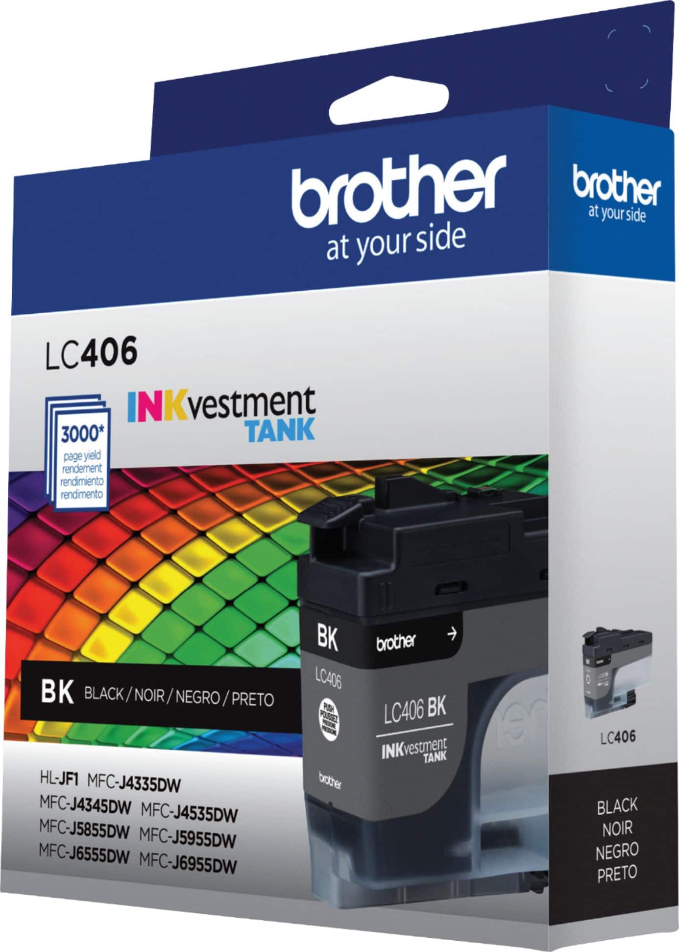 Alt View 17. Brother - LC406BK INKvestment Tank Ink Cartridge - Black.