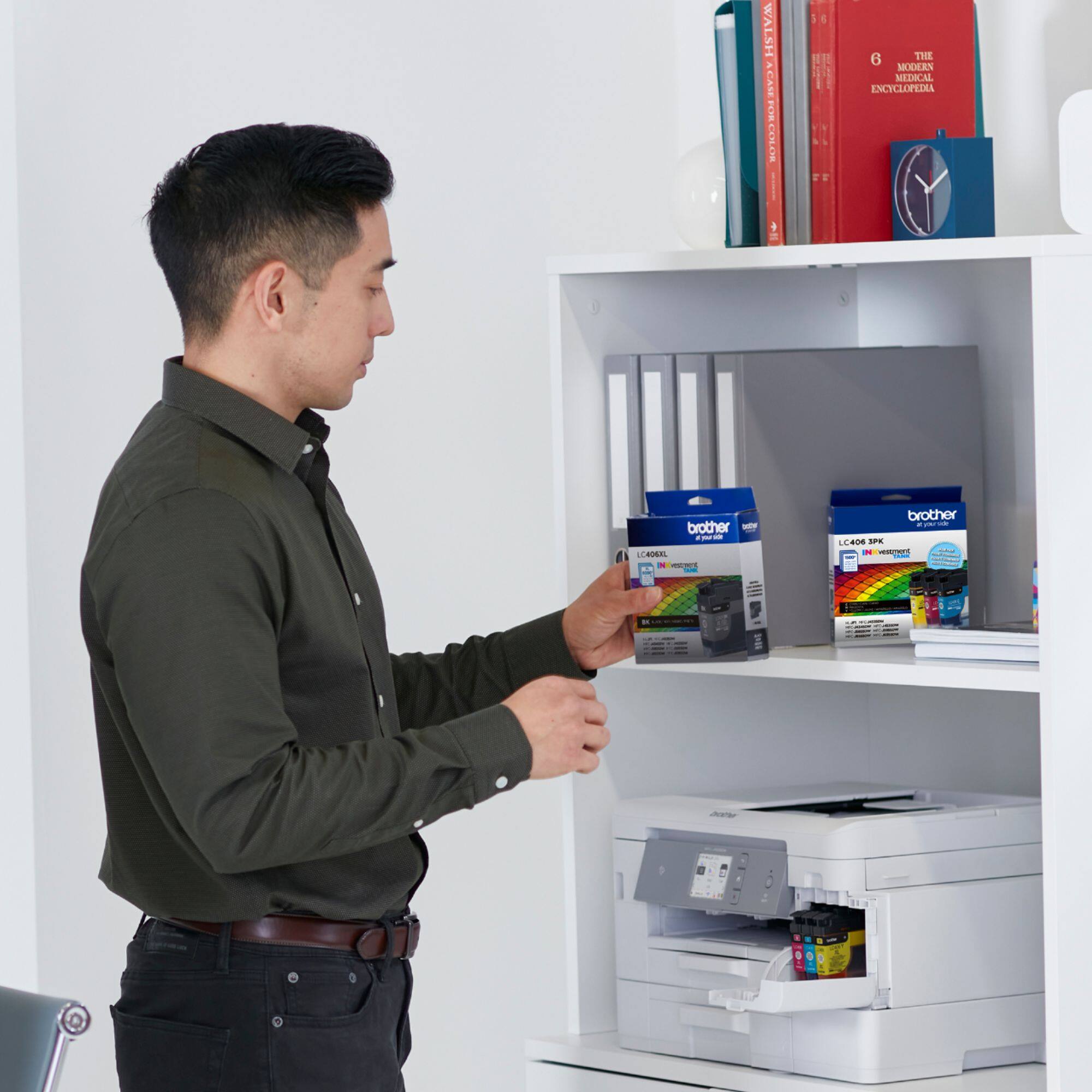 Alt View 18. Brother - LC406BK INKvestment Tank Ink Cartridge - Black.