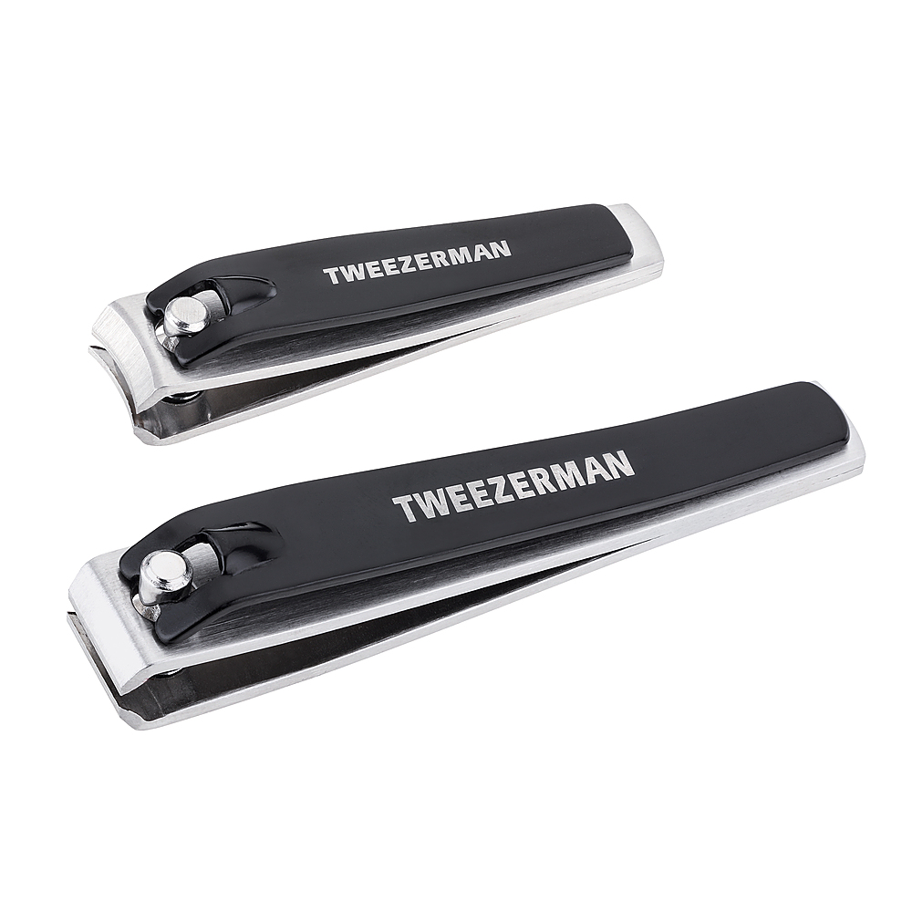 Angle View: Tweezerman - Combo Nail Clipper Set - Stainless Steel/Black