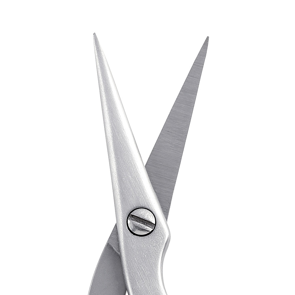Angle View: Tweezerman - Brow Scissors & Brush - Stainless Steel