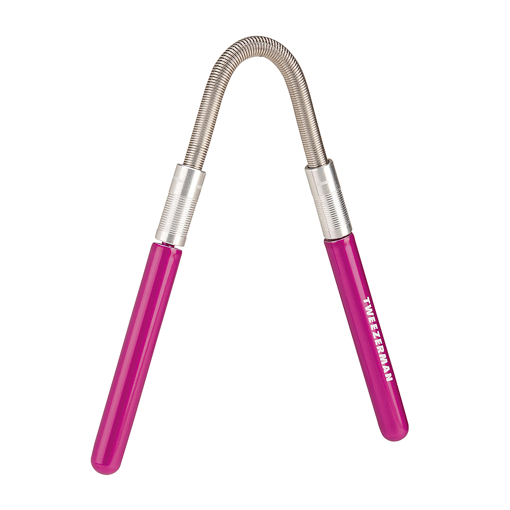 Angle View: Tweezerman Smooth Finish Facial Hair Remover in Pink
