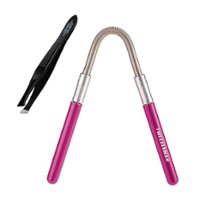 Tweezerman - Smooth Finish Facial Hair Remover with Included Tweezerette - Pink - Front_Zoom
