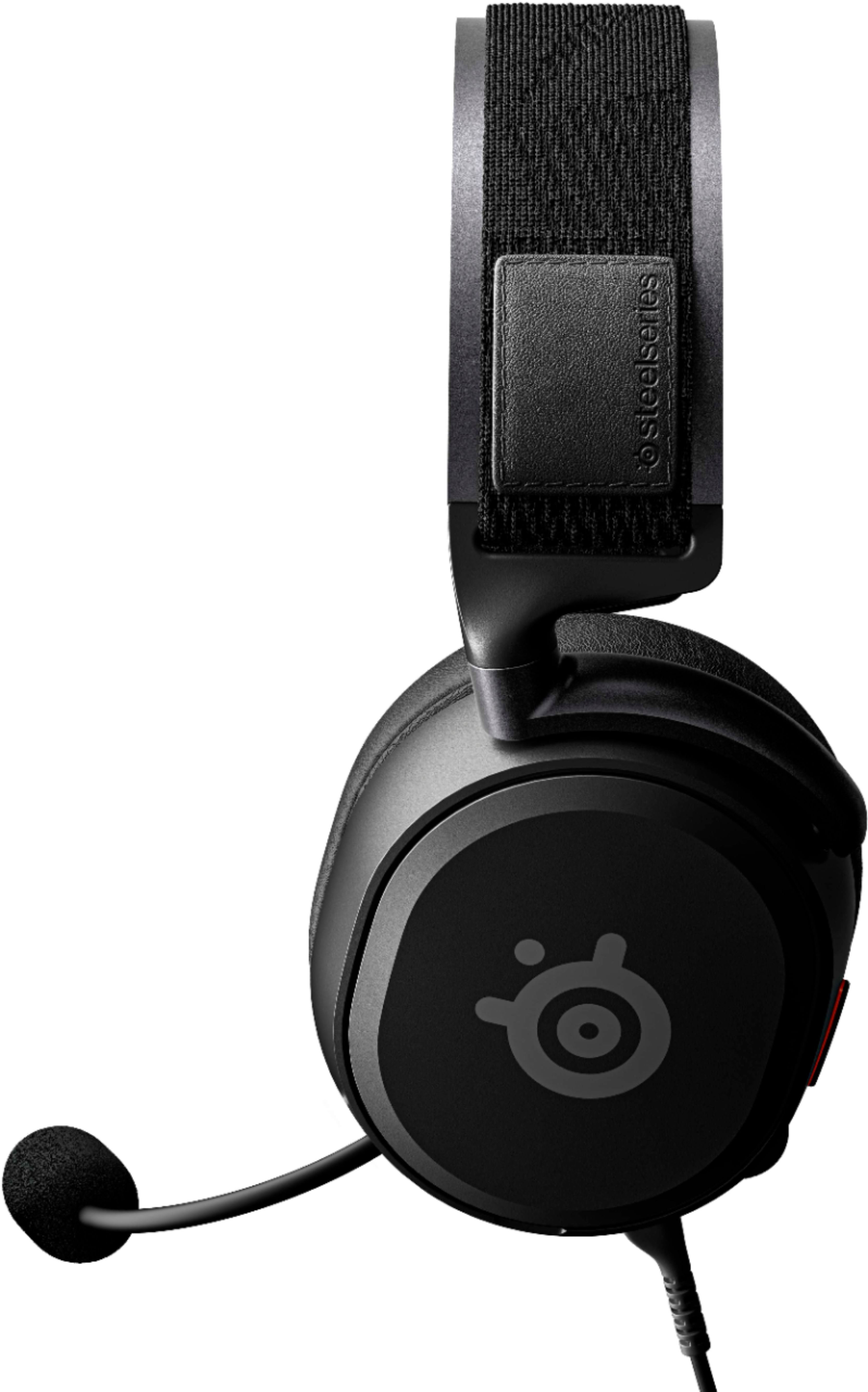 Left View: SteelSeries - Arctis Prime Wired High Fidelity Gaming Headset for PC, PS5, PS4, Xbox X|S, and Xbox One - Black